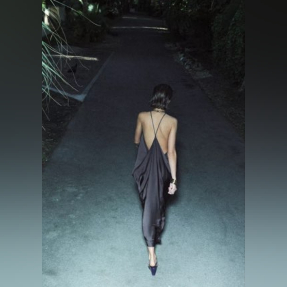 Zara Satin Effect ZW Collection Dress - Picture 5 of 11